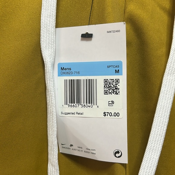 NWT Nike Men’s Standard Fit Taper Leg Regular Length Pants - Picture 7 of 8